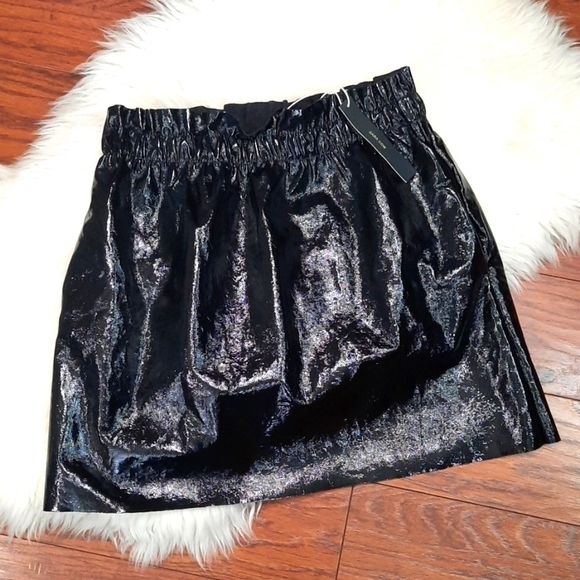 ZARA Faux Leather Mini Skirt - Picture 1 of 5